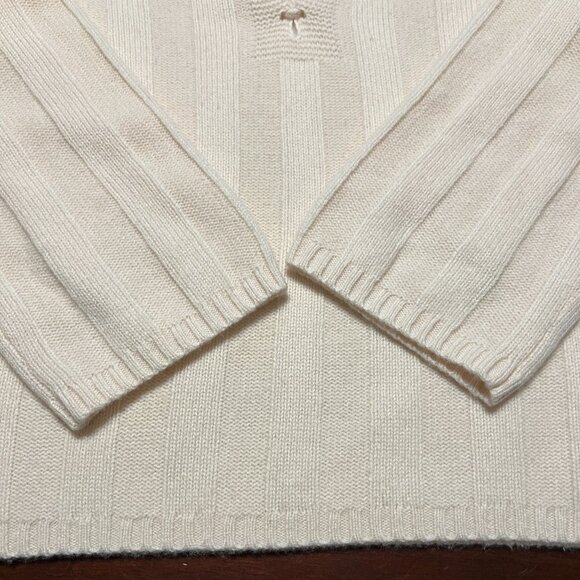 J CREW COLLECTION CASHMERE LACE UP POPOVER SIZE M - Picture 5 of 10